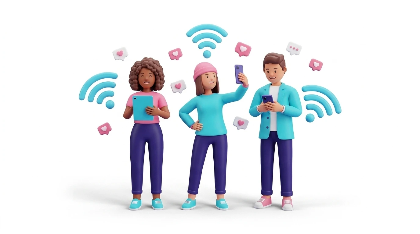Illustration of returning connected visitors